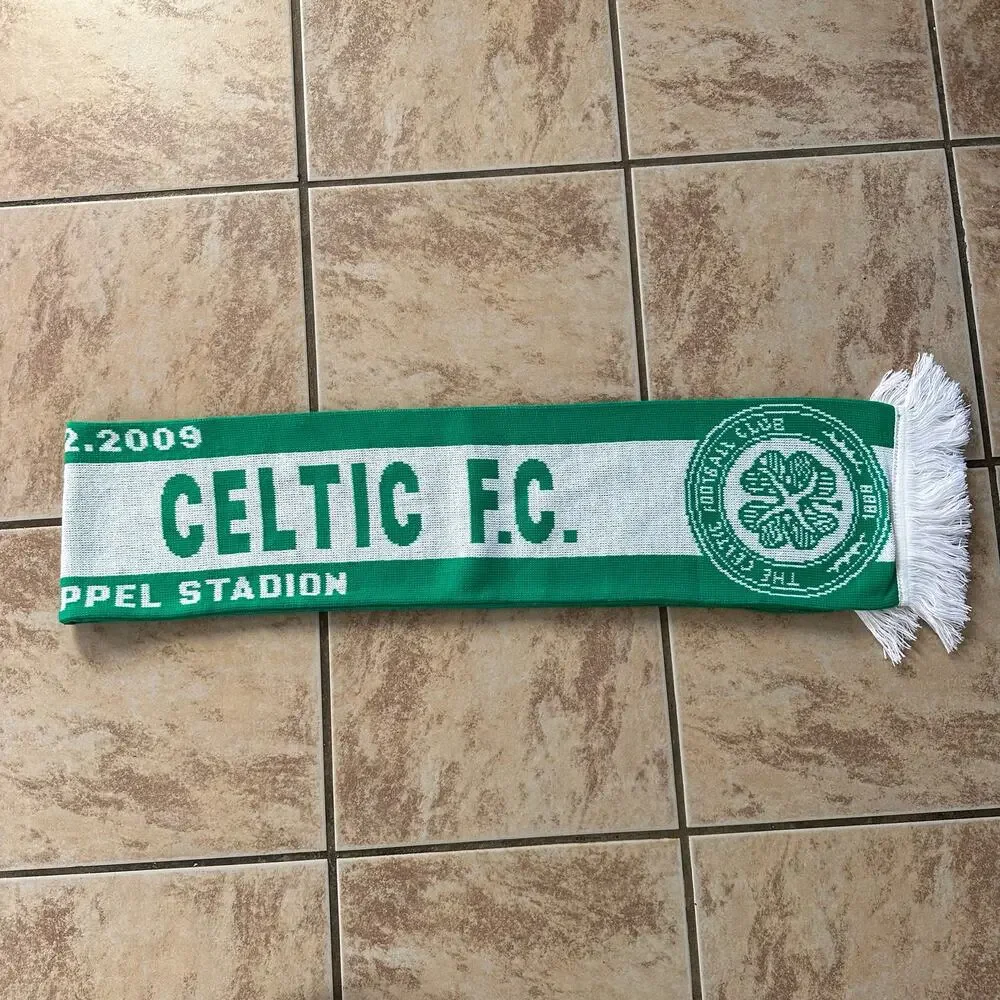 Celtics Football Club Soccer‎ Scarf 2009 Ernst Happel Stadium Green White